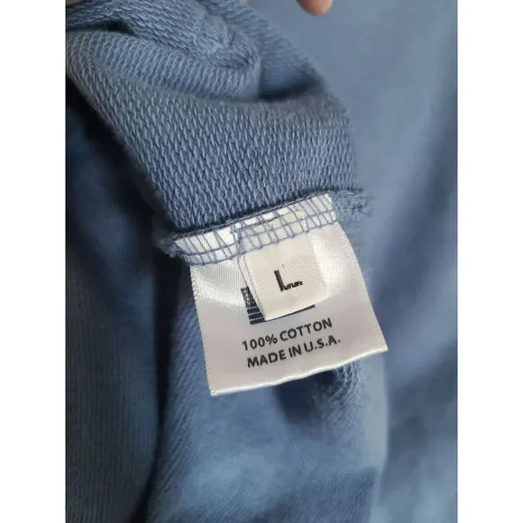 Mega Yacht Hello Kitty Blue Graphic Logo Hoodie Size L - Picture 7 of 8